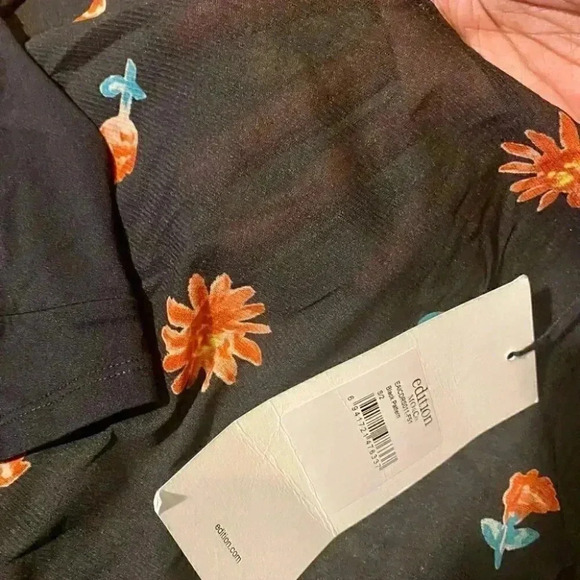 MO&Co Edition Floral Black Maxi with Bralette - Picture 5 of 11